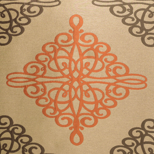 D.V. KAP HOME 2367-C-YARD Ayers Fabric - Copper Traditional  Copper, Orange   - Ayers