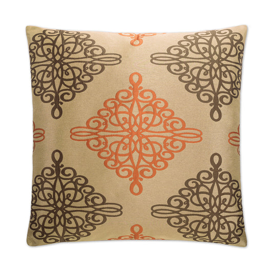 D.V. KAP HOME   24" x 24" Ayers Pillow - Copper Traditional    - 2367-C-2424