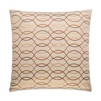 D.V. KAP HOME   24" x 24" Wynn Pillow - Copper Abstract    - 2369-C-2424