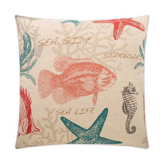 D.V. KAP HOME   24" x 24" Carolina Pillow - Turquoise Beach    - 2387-T-2424