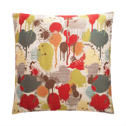 D.V. KAP HOME   24" x 24" Funfetti Pillow - Red Modern, Abstract    - 2388-R-2424