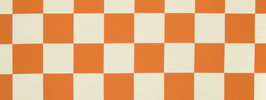 Robert Allen Contract All In Check | Papaya  Upholstery     - 238870