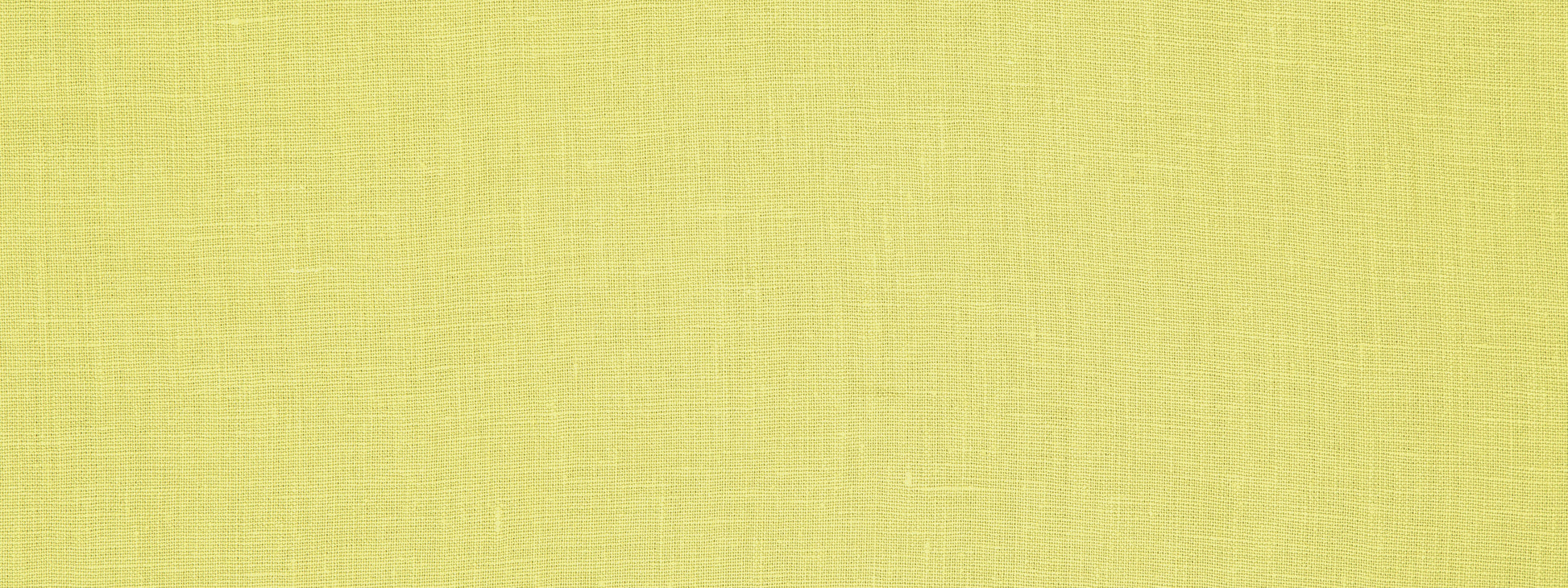 Close-up of bright yellow linen fabric with woven texture.