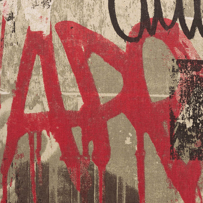 D.V. KAP HOME   24" x 24" Tag Pillow - Red Modern, Abstract    - 2396-R-2424