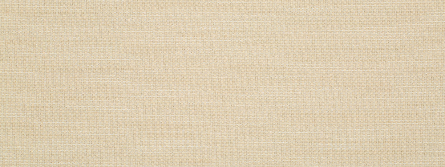 Beige linen-like woven fabric texture swatch with subtle horizontal threads.