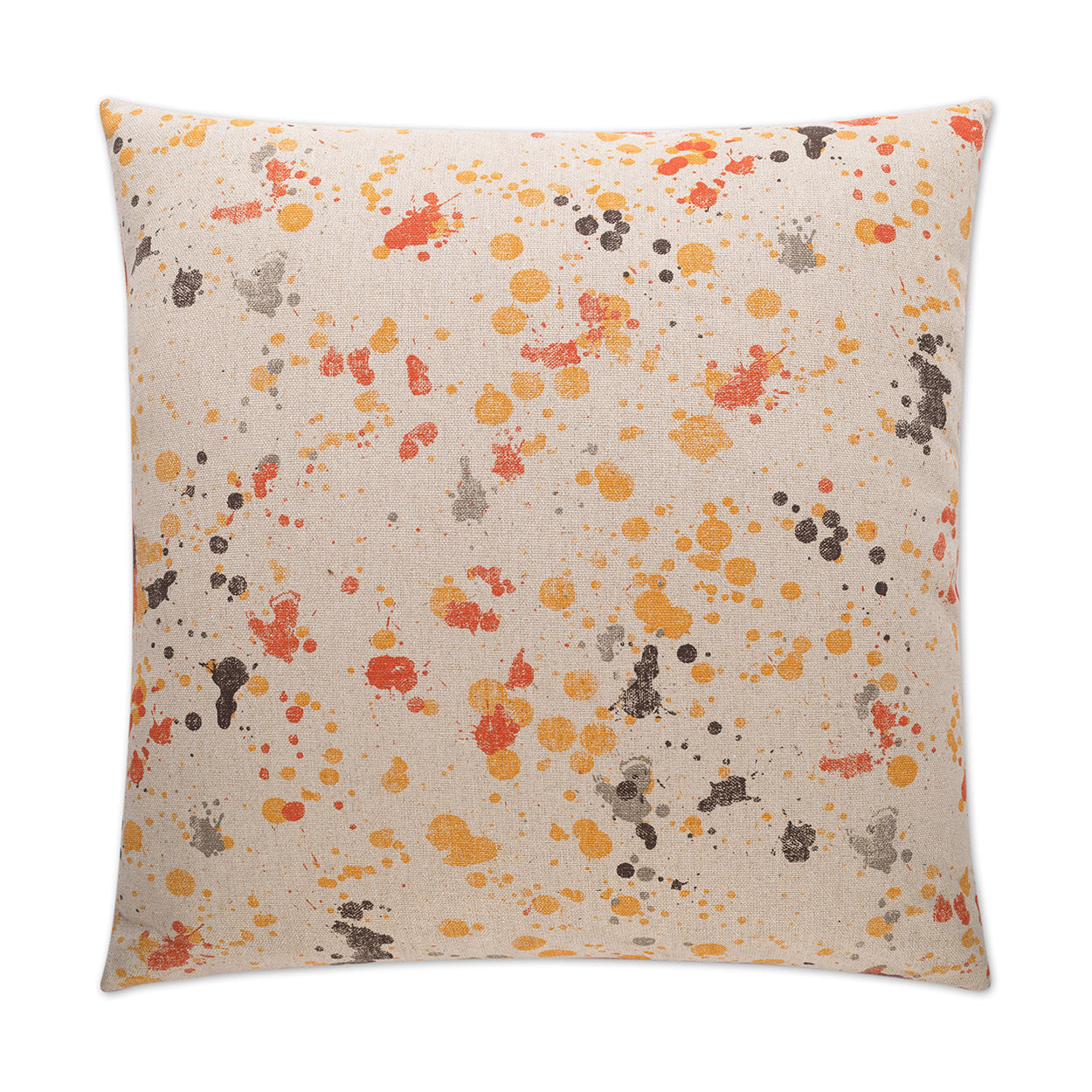 D.V. KAP HOME   24" x 24" Dropcloth Pillow - Orange Modern, Abstract    - 2397-O-2424