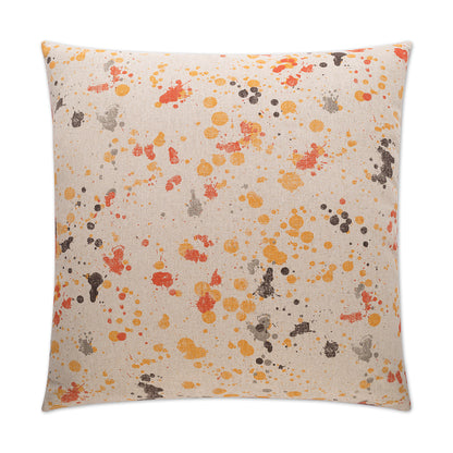 D.V. KAP HOME   24" x 24" Dropcloth Pillow - Orange Modern, Abstract    - 2397-O-2424