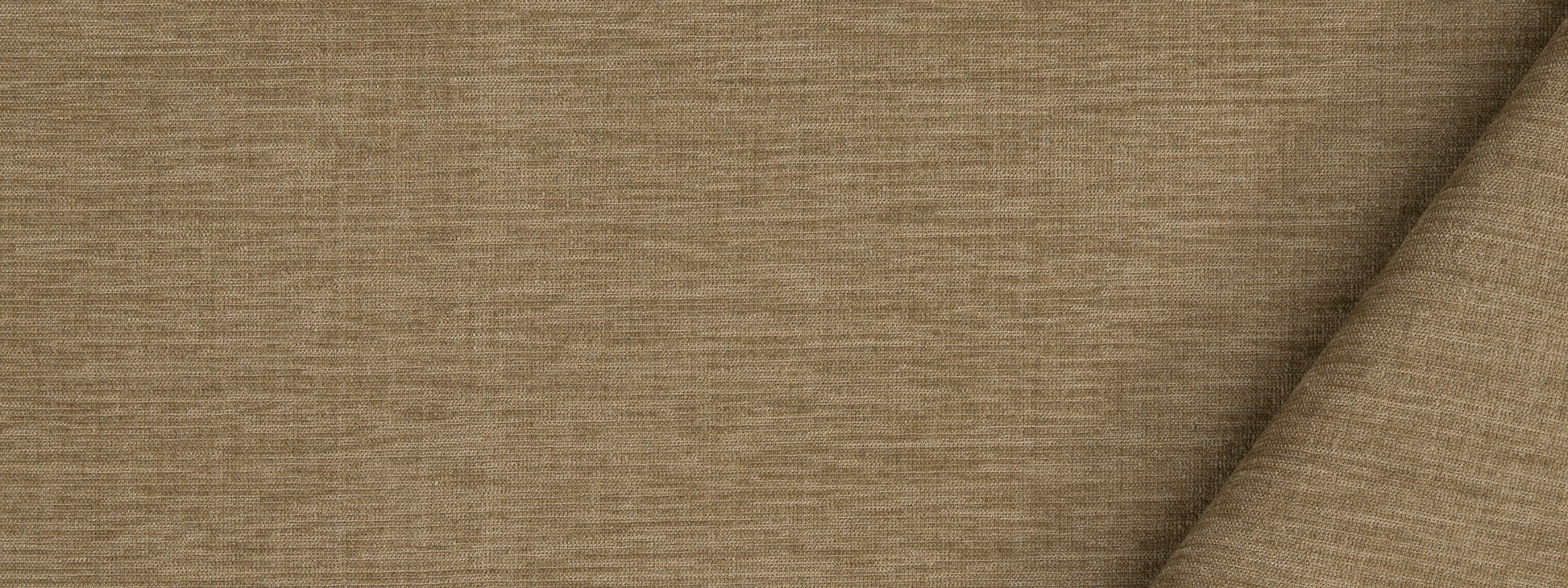 Beige linen-like woven fabric with subtle texture and folded corner; upholstery or drapery use.