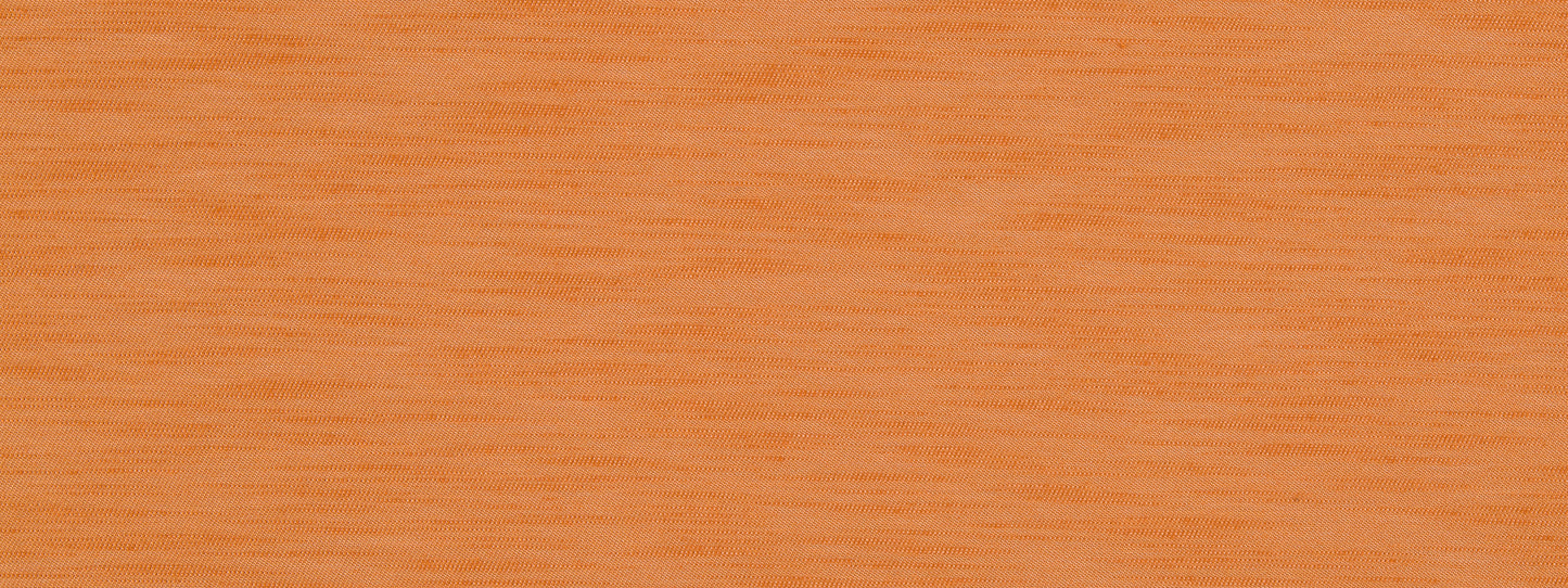Close-up of silky slub upholstery fabric in sunrise tones.