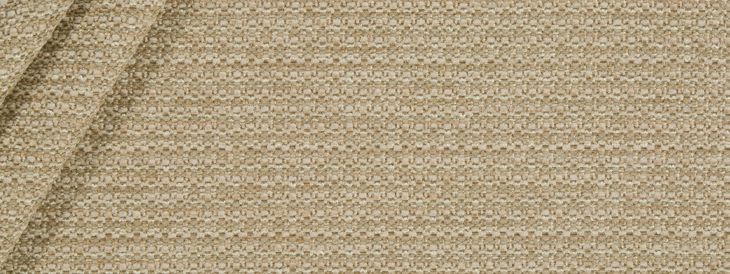 Beige woven fabric texture with tight weave; neutral upholstery or curtain material.