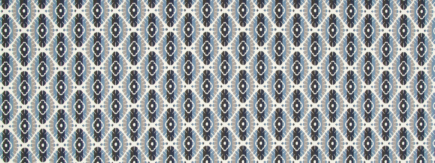 Robert Allen @ Home Twill Motif Bk | Indigo  Upholstery     - 239946