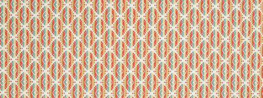 Robert Allen @ Home Twill Motif Bk | Coral  Upholstery     - 239947