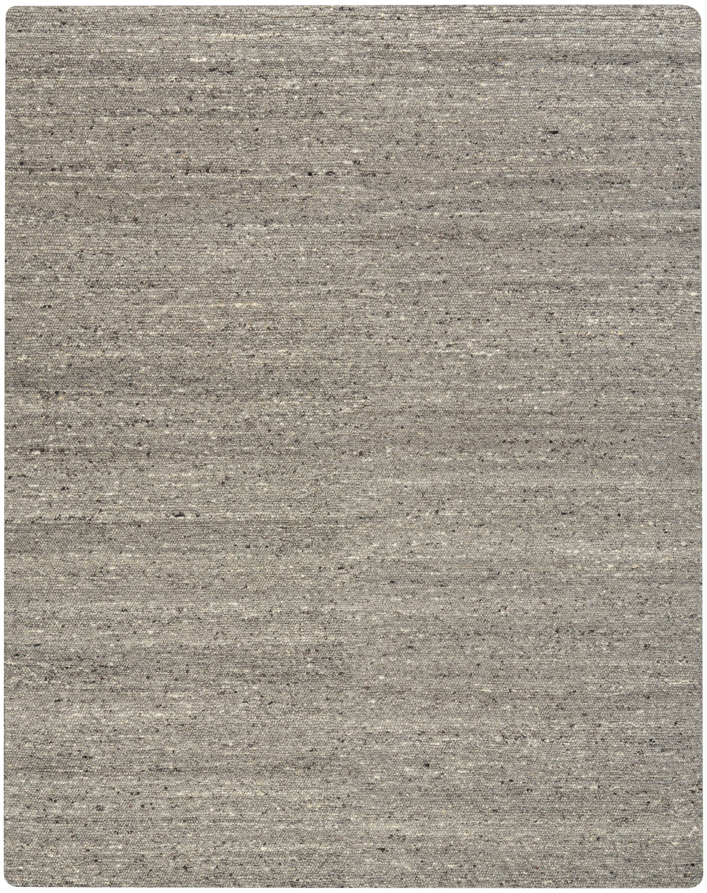 Neutral gray textured area rug with a heathered mix, versatile for living room decor