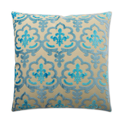 D.V. KAP HOME   24" x 24" Marrisett Pillow - Peacock Traditional    - 2400-P-2424