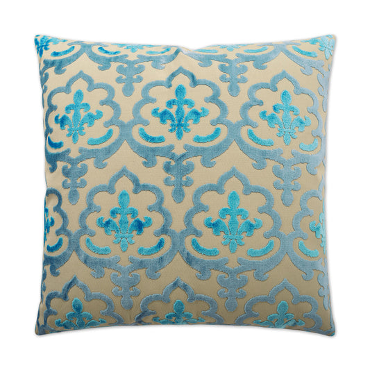 D.V. KAP HOME   24" x 24" Marrisett Pillow - Peacock Traditional    - 2400-P-2424