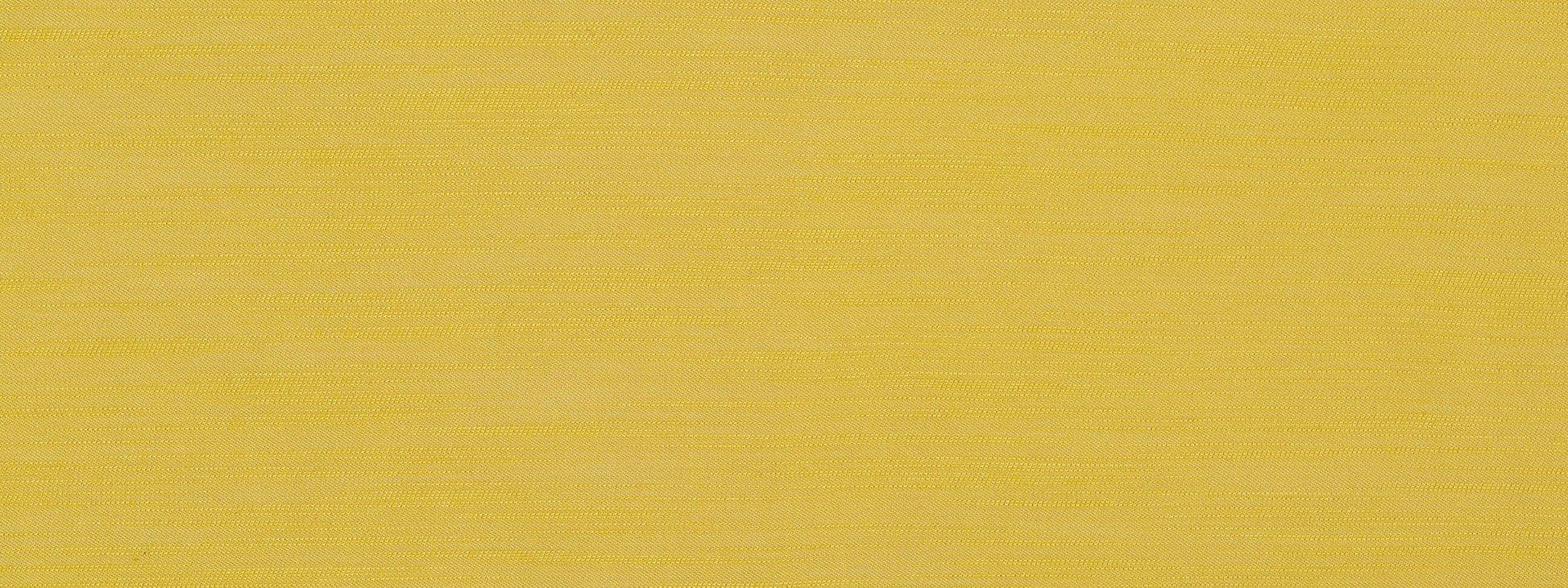 Yellow upholstery fabric with a silky slub texture; warm lemon color and subtle irregular weave.