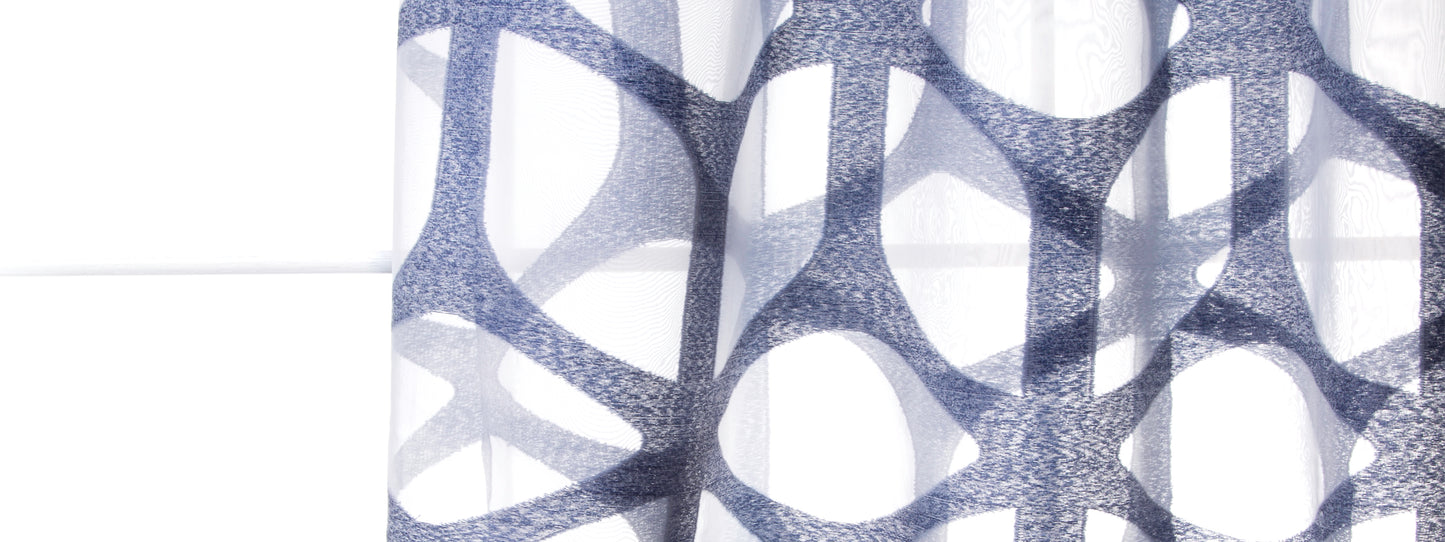 Robert Allen Contract Modern Arch | Indigo  Drapery     - 240880