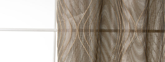 Robert Allen Contract Optic Moves | Black Linen  Drapery     - 240916