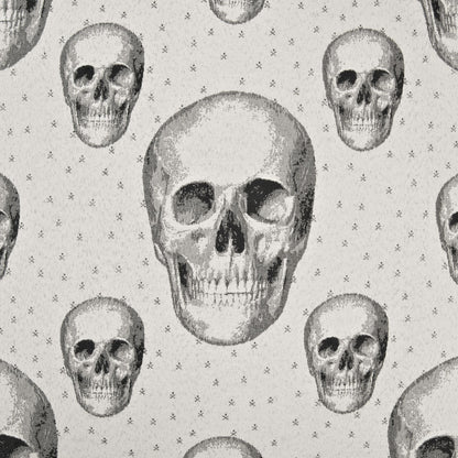 D.V. KAP HOME   24" x 24" Skalle Pillow - White Novelty    - 2410-W-2424