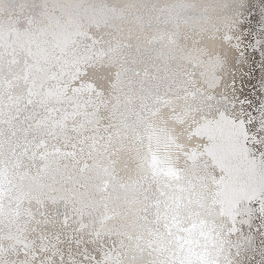 Cream-beige fabric texture with mottled, brushed pattern and subtle metallic sheen.
