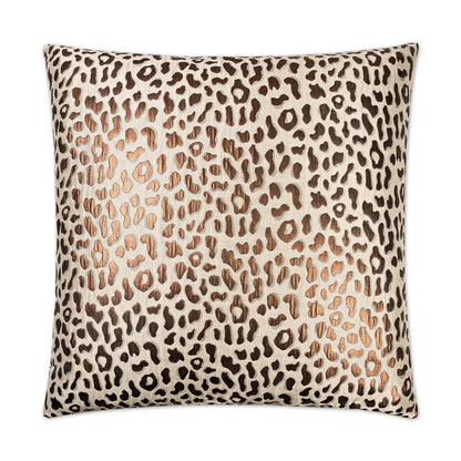 D.V. KAP HOME   24" x 24" Metallic Cheetah Pillow Glam, Animal    - 2418-2424