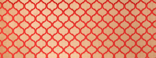 Beacon Hill Carnaval Tile | Tomato  Drapery     - 241985