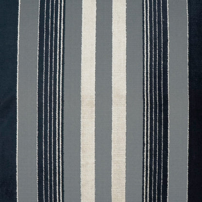 D.V. KAP HOME   24" x 24" Cayman Pillow - Domino Stripes    - 2426-D-2424