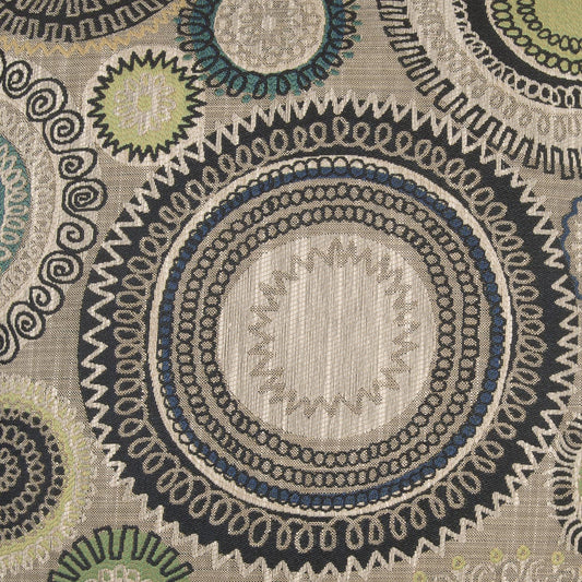 D.V. KAP HOME 2429-A-YARD Riollo Fabric - Azure Abstract  Turquoise,Teal   - Riollo