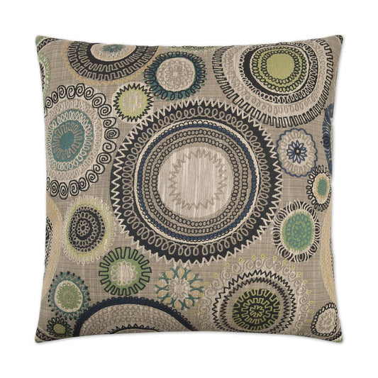 D.V. KAP HOME   24" x 24" Riollo Pillow - Azure Abstract    - 2429-A-2424