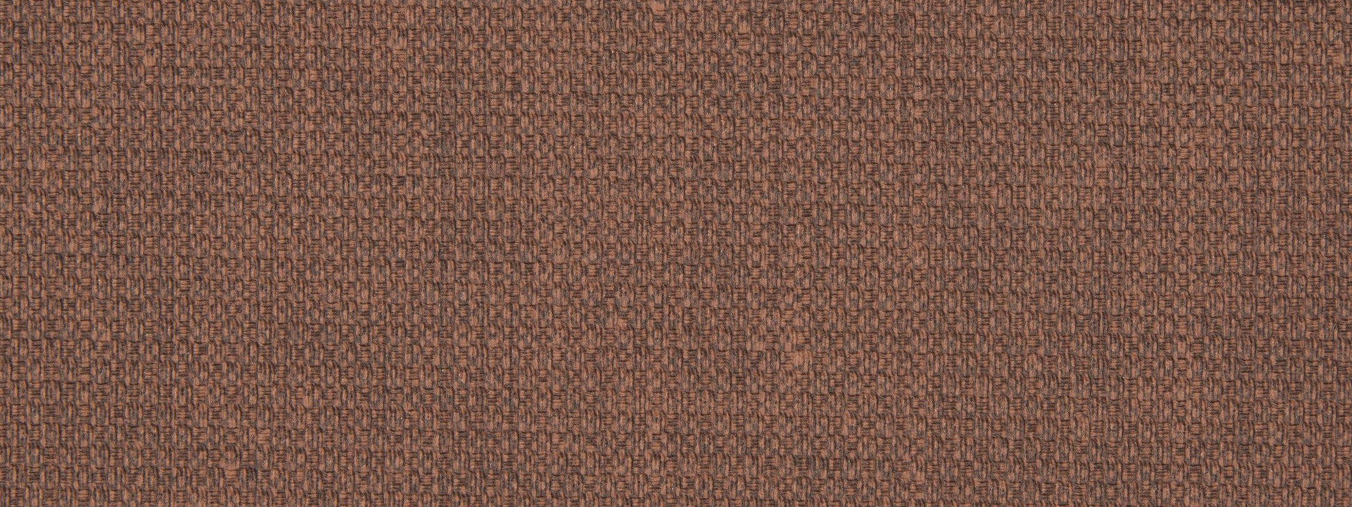 Close-up of brown woven fabric with coarse texture and subtle speckles.