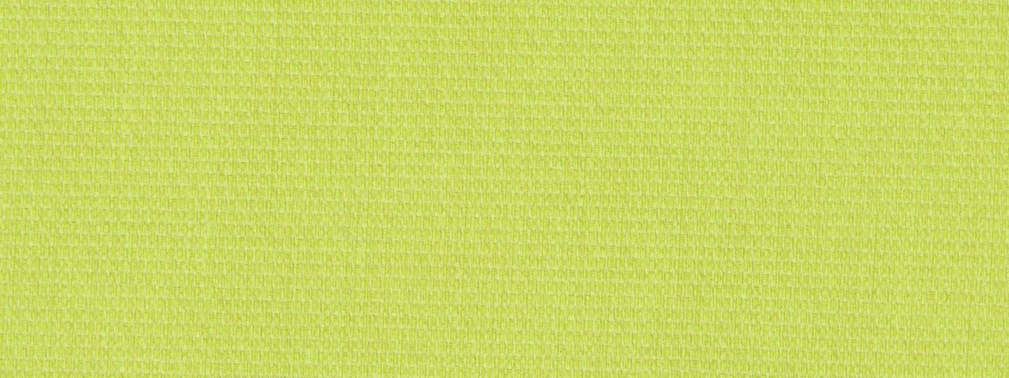 Bright lime green canvas texture upholstery fabric; close-up weave.