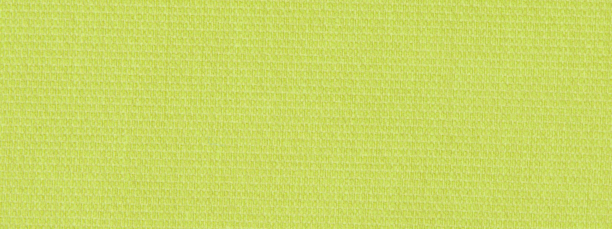 Bright lime green canvas texture upholstery fabric; close-up weave.