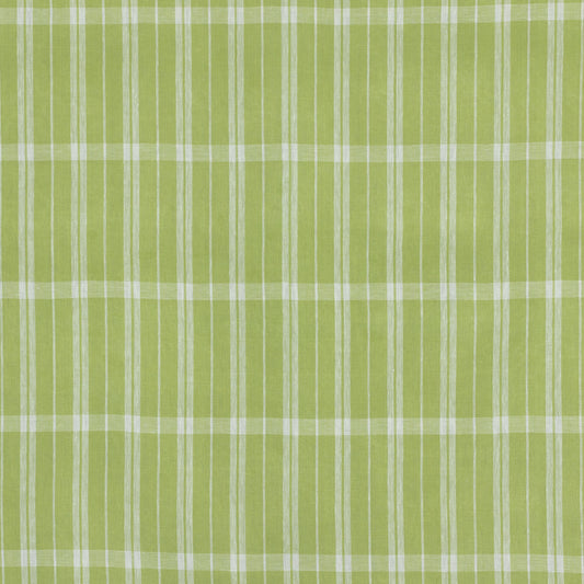 SCHUMACHER  RAOUL TEXTILES LINEN CHECK WOVEN WOVEN CELERY   - 242P74