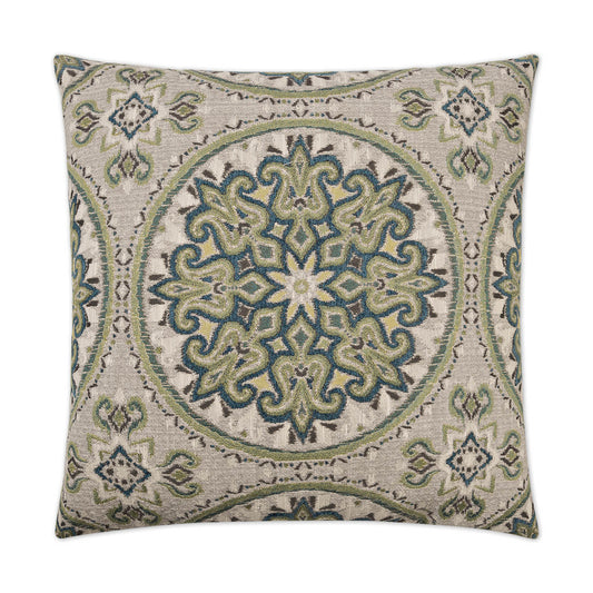 D.V. KAP HOME   24" x 24" Akola Pillow - Azure Global    - 2430-A-2424