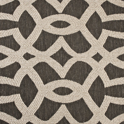 D.V. KAP HOME   24" x 24" Neron Pillow - Black Traditional    - 2433-B-2424