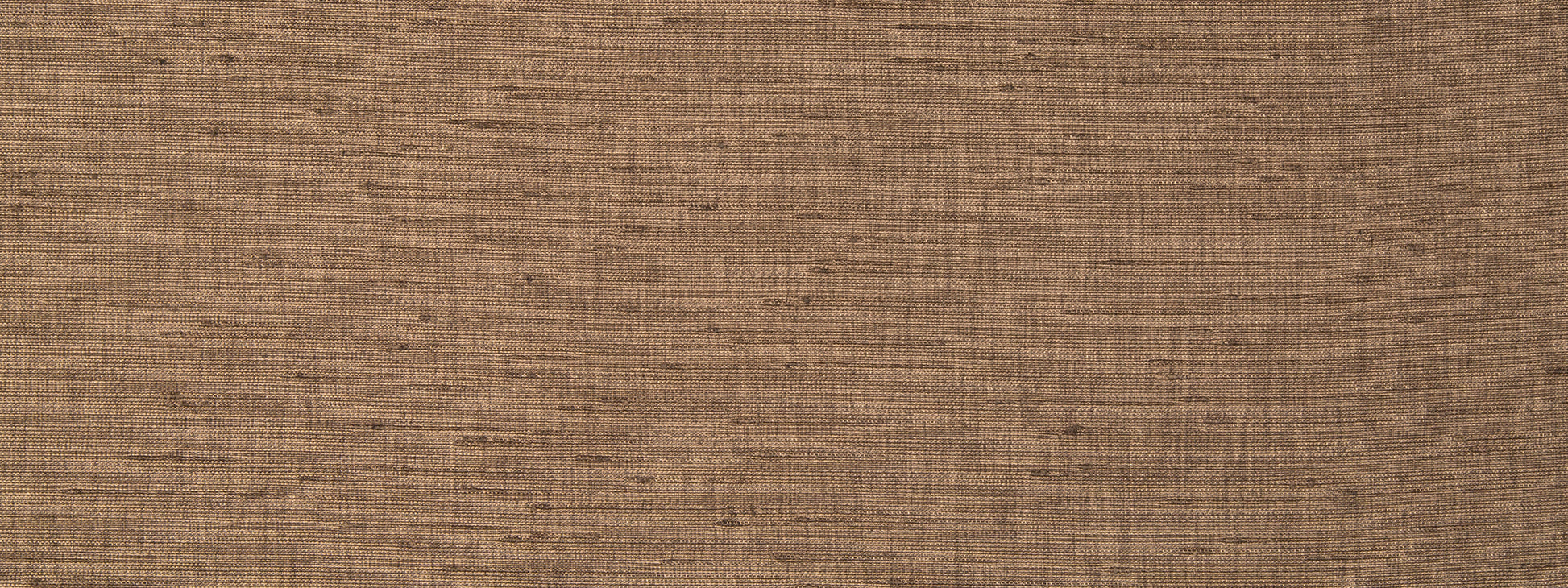 Close-up of brown woven linen fabric with warm tan color, a versatile textile for upholstery or apparel.