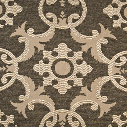 D.V. KAP HOME   24" x 24" Biblos Pillow - Black Global    - 2434-B-2424