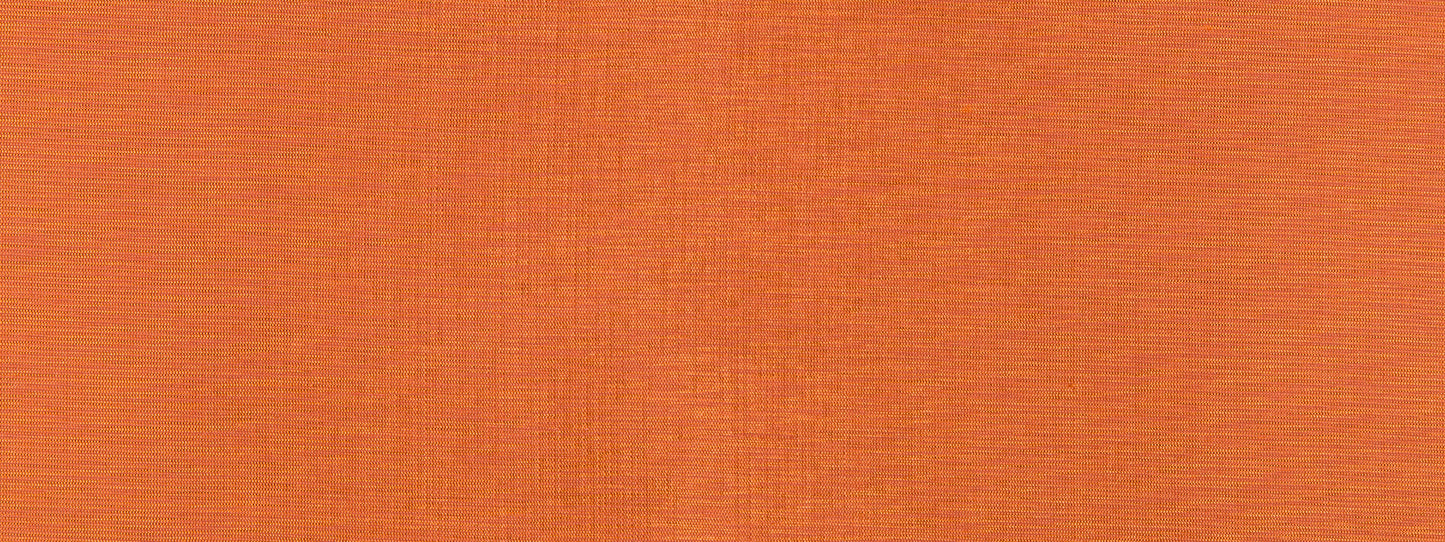 Orange woven fabric close-up with subtle texture, ideal for apparel or crafts.