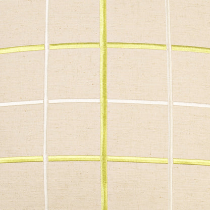 D.V. KAP HOME   24" x 24" Gateway Pillow - Citron Plaid - Check    - 2435-C-2424