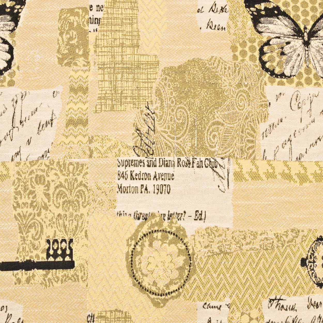 D.V. KAP HOME   24" x 24" Copy Paste Pillow - Yellow Novelty    - 2437-Y-2424