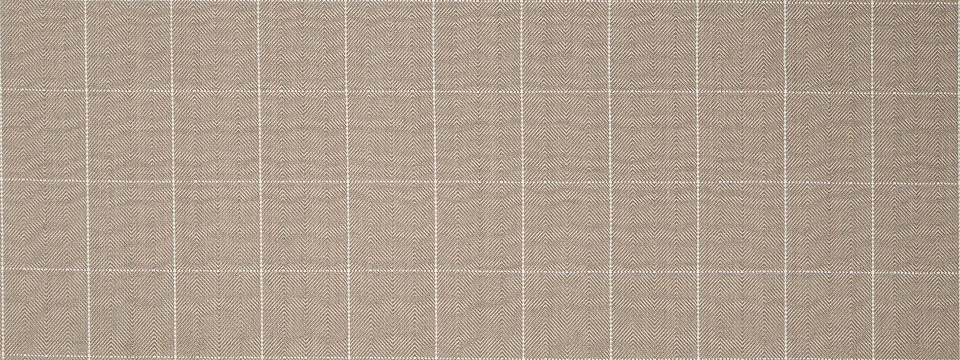 Beige woven fabric with a boxy zig pattern; close-up texture.