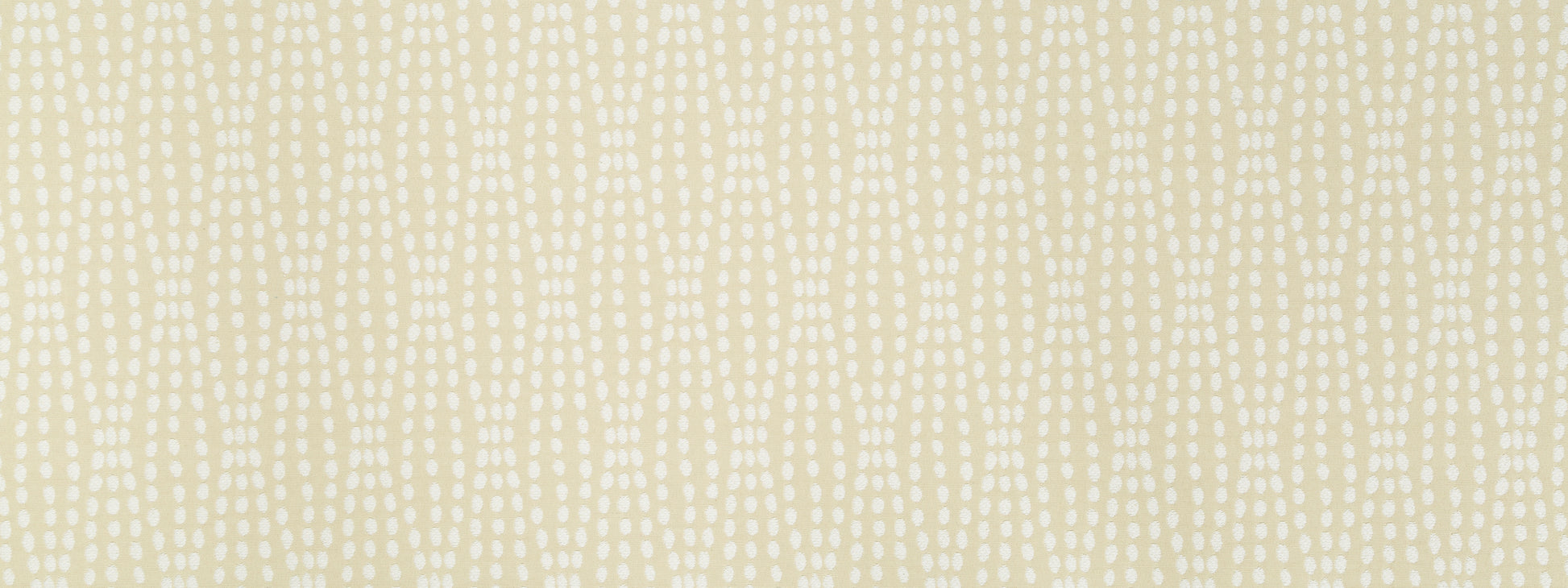 Cream fabric with subtle pale yellow woven dot pattern; lightweight textile suitable for upholstery or garments.