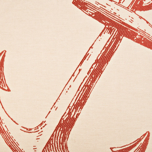 D.V. KAP HOME 2450-R-YARD Adrift Fabric - Red Nautical  Red   - Adrift