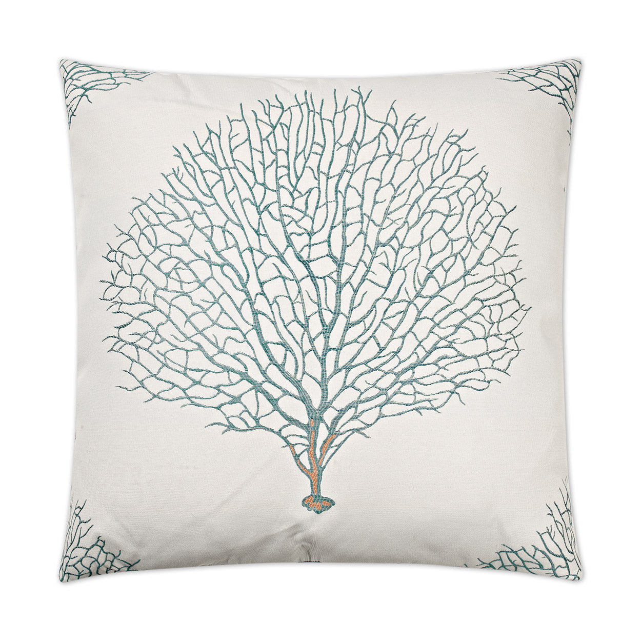 D.V. KAP HOME   24" x 24" Taormina Pillow - Aqua Beach    - 2451-A-2424