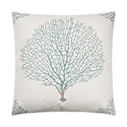 D.V. KAP HOME   24" x 24" Taormina Pillow - Aqua Beach    - 2451-A-2424
