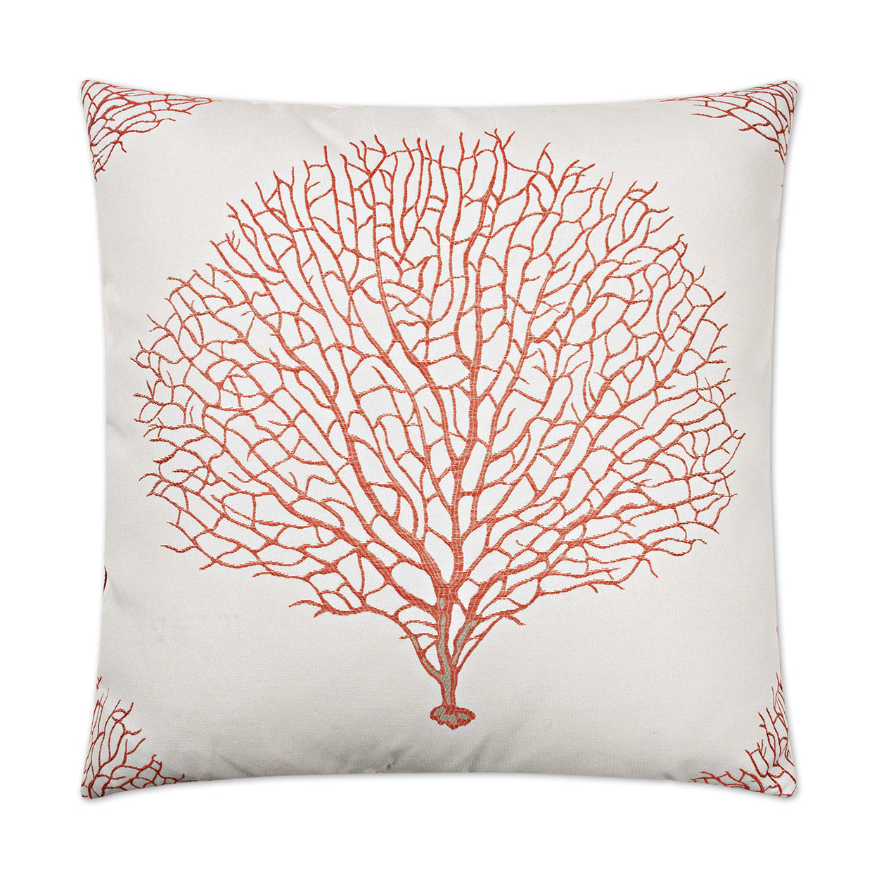 D.V. KAP HOME   24" x 24" Taormina Pillow - Coral Beach    - 2451-C-2424