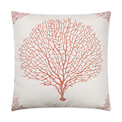 D.V. KAP HOME   24" x 24" Taormina Pillow - Coral Beach    - 2451-C-2424