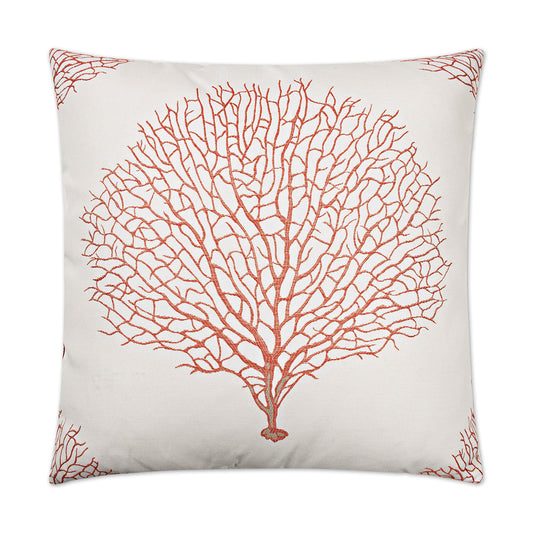 D.V. KAP HOME   24" x 24" Taormina Pillow - Coral Beach    - 2451-C-2424