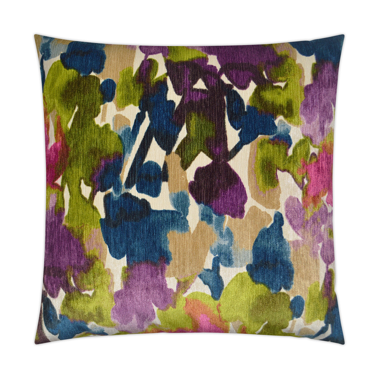 D.V. KAP HOME   24" x 24" Aquarelle Pillow - Multi Abstract    - 2457-M-2424