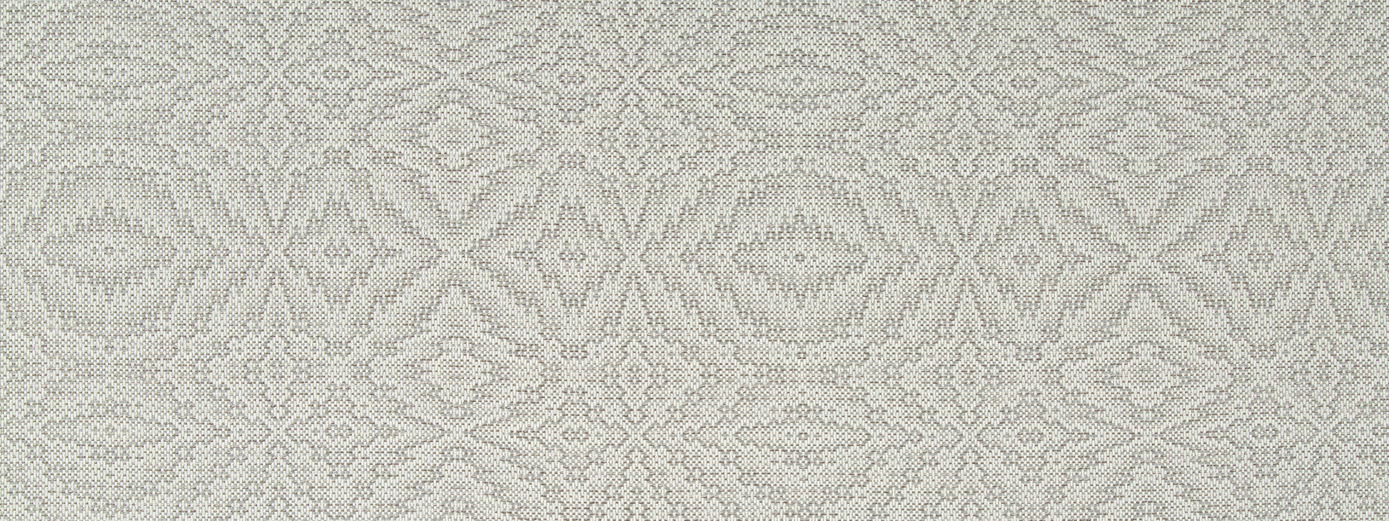 Cream-beige damask jacquard texture with ornate floral motifs; elegant upholstery fabric.